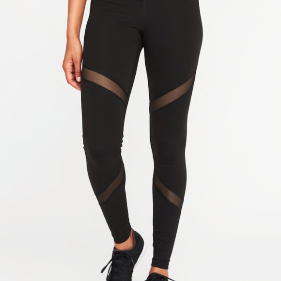 Old Navy Pants - Black leggings with mesh Old Navy Pants - Black leggings with mesh